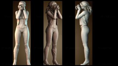 3D модель Девушка с камерой (STL)