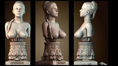 3D модель Принцесса Лея женщина (STL)