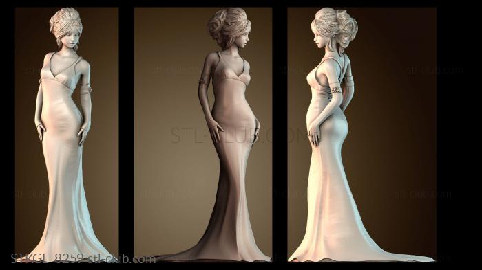 Статуэтки девушки STKGL_8259