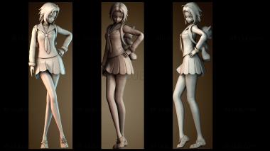 3D модель Мисс Хару из soulworker (STL)