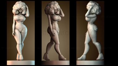 3D модель Девушка, входящая в комнату (STL)