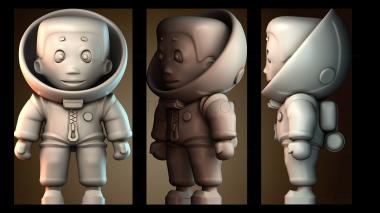 3D модель Фигурка астронавта (STL)
