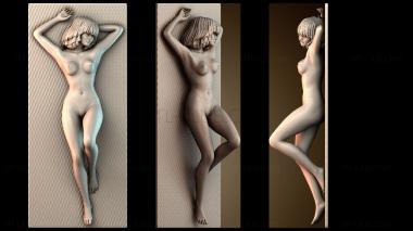 3D модель Женщины лежат на полотенце (STL)