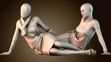 3D модель Женский манекен лежа (STL)