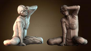 3D модель Девушка в стиле Дикого Запада (STL)