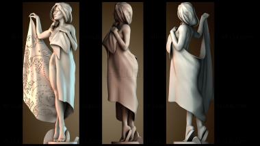 3D модель Девушка в полотенце (STL)