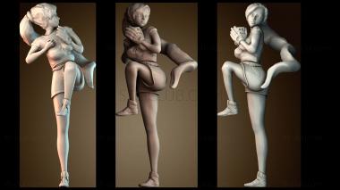 3D модель Девушка бейсболистка (STL)