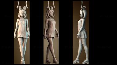3D модель Рогатая девушка (STL)