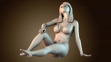 3D модель Мечтающая девушка (STL)