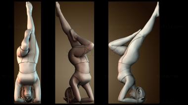 3D модель Женщины занимаются йогой (STL)