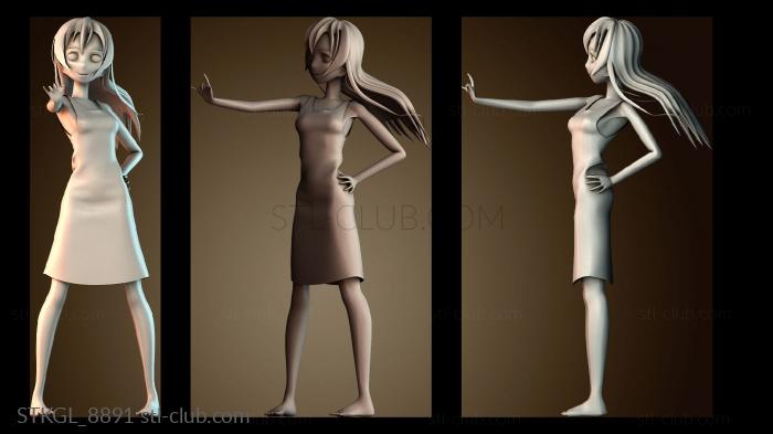 Статуэтки девушки STKGL_8891