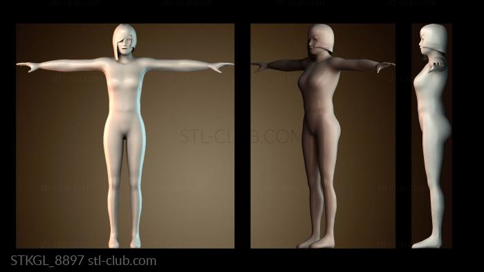 Статуэтки девушки STKGL_8897