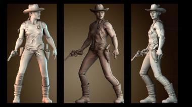 3D модель Женщина маршал (STL)