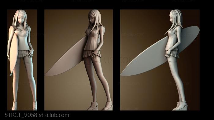 Статуэтки девушки STKGL_9058