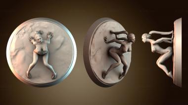 3D модель Женщины наблюдают за звездами (STL)