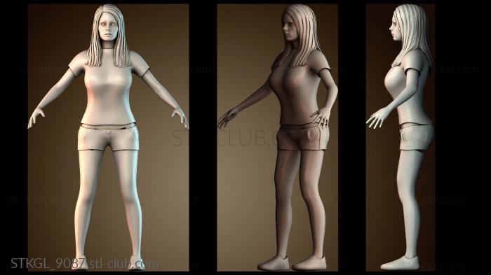 Статуэтки девушки STKGL_9087