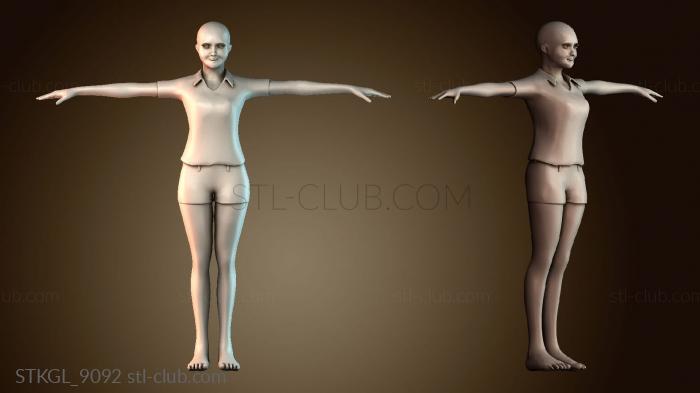 Статуэтки девушки STKGL_9092