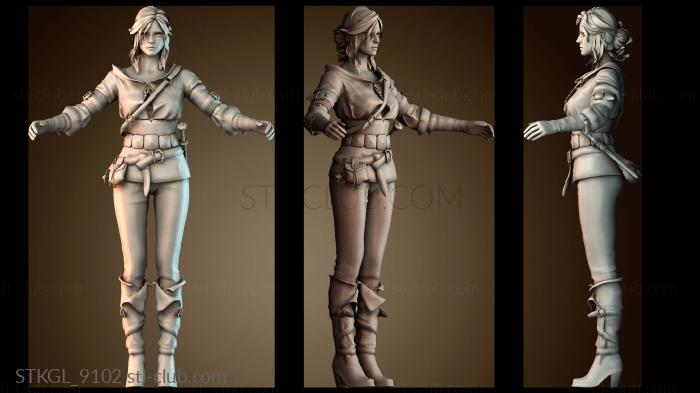 Статуэтки девушки STKGL_9102