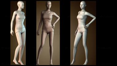 3D модель Девушка занимается спортом (STL)