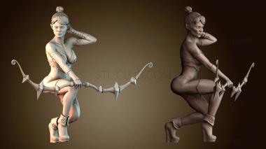 3D модель Женщина лучница (STL)