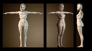 3D модель Женщина гот (STL)