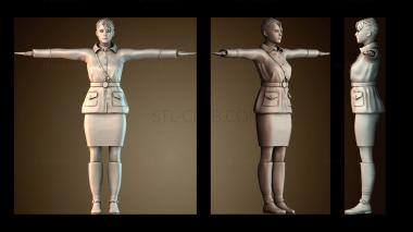 3D модель Женщина солдат (STL)