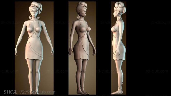 Статуэтки девушки STKGL_9279