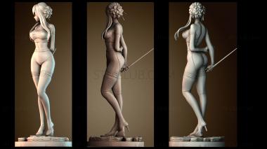 3D модель Женщина убийца и игла (STL)