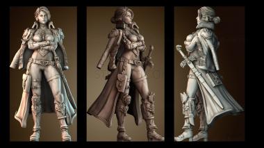 3D модель Женщина лидер (STL)