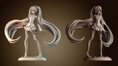 3D модель Мисс Мику Хацунэ (STL)