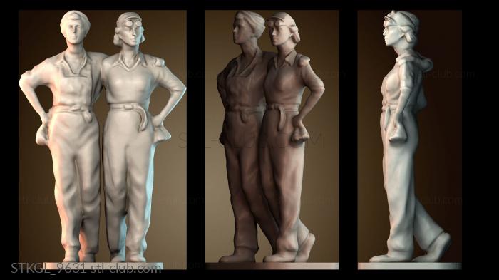 Статуэтки девушки STKGL_9631