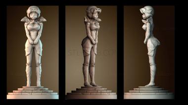 3D модель Космическая девушка (STL)