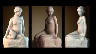 3D модель Сидящая девушка (STL)