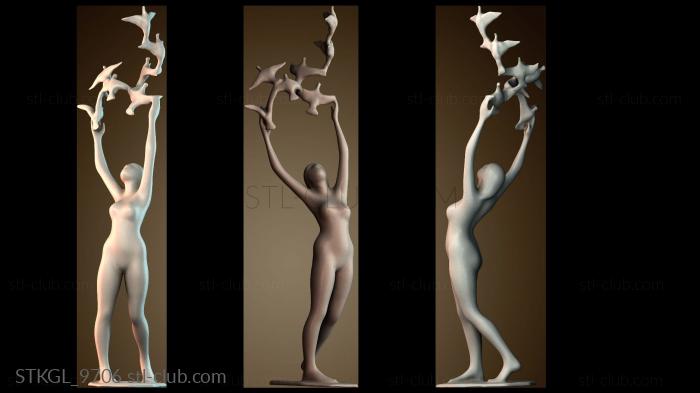 Статуэтки девушки STKGL_9706