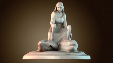 3D модель Женщина с лебедями (STL)