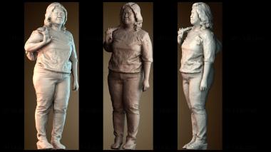 3D модель Женщина с сумочкой (STL)