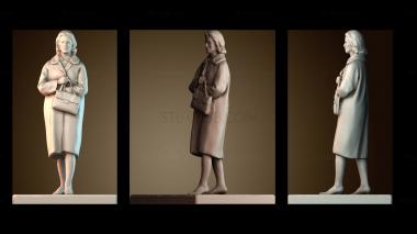 3D модель Женщина с сумочкой (STL)