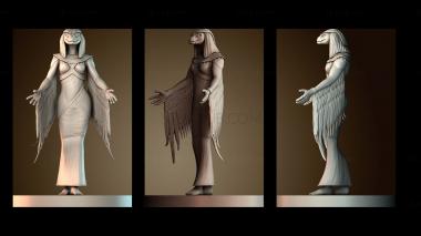 3D модель Уаджет, богиня Нижнего Египта (STL)