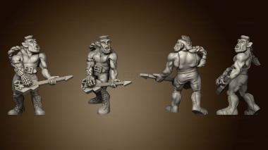 3D модель Мужчина - гитарист Cyberwars Orc (STL)