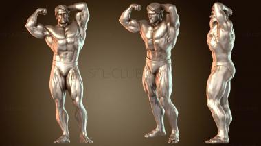 3D модель Арнольд Шварценеггер Решительный (STL)