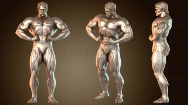 3D модель Арнольд Шварценеггер Решительный (STL)