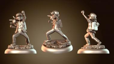 3D модель Шедевр Эша и Пикачу (STL)