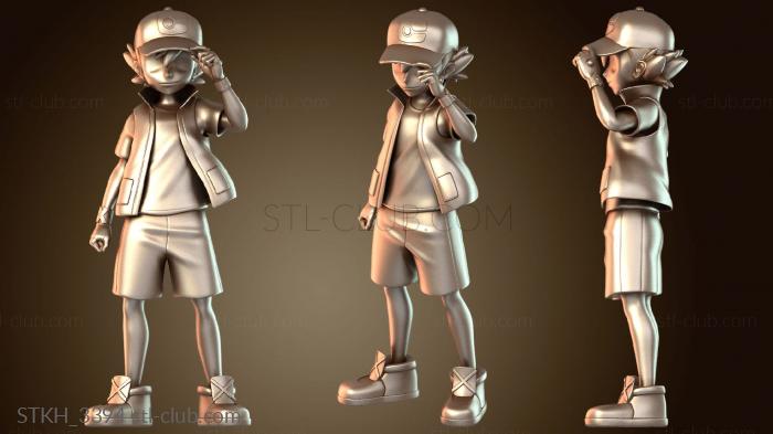 Статуэтки люди Эш и Пикачу Простые