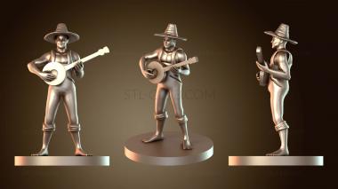 3D модель Бард Хиллбилли Человек Мужчина (STL)