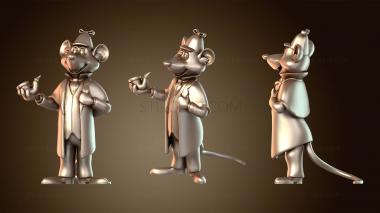 3D модель Бэзил Маус Детектив (STL)