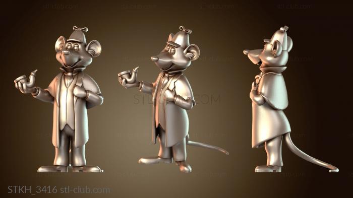 Бэзил Мышь Детектив Многоцветный