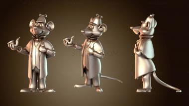 3D модель Бэзил Мышь Детектив Многоцветный (STL)