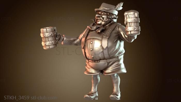 Статуэтки люди Хранитель кабана Поилка