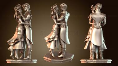 3D модель Пары обнимаются (STL)