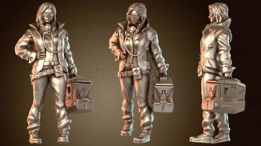 3D модель Доктор Рэйчел Биоопасный Ученый Хазмат (STL)